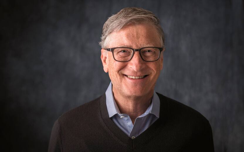American businessman, computer scientist, Microsoft founder and philanthropist Bill Gates while posing. Bill Gates has been studying climatic change f
