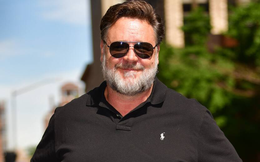 NEW YORK, NY - JUNE 24: Russell Crowe is seen outside the Build Studio on June 24, 2019 in New York City. (Photo by James Devaney/GC Images)