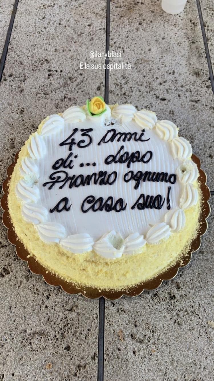 La torta personalizzata di Ilary Blasi