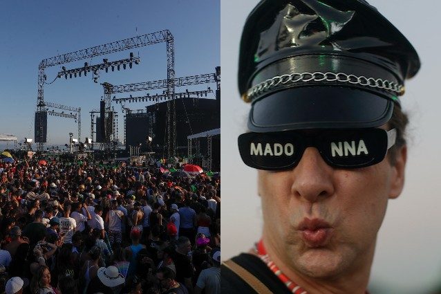 Fan di Madonna e palco a Rio De Janeiro (Lapresse)